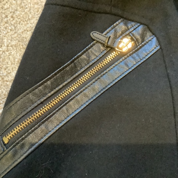 Via Spiga Kate Belted Faux Fur Trimmed Wool Blend Coat Size 10 NWOT - Picture 10 of 15